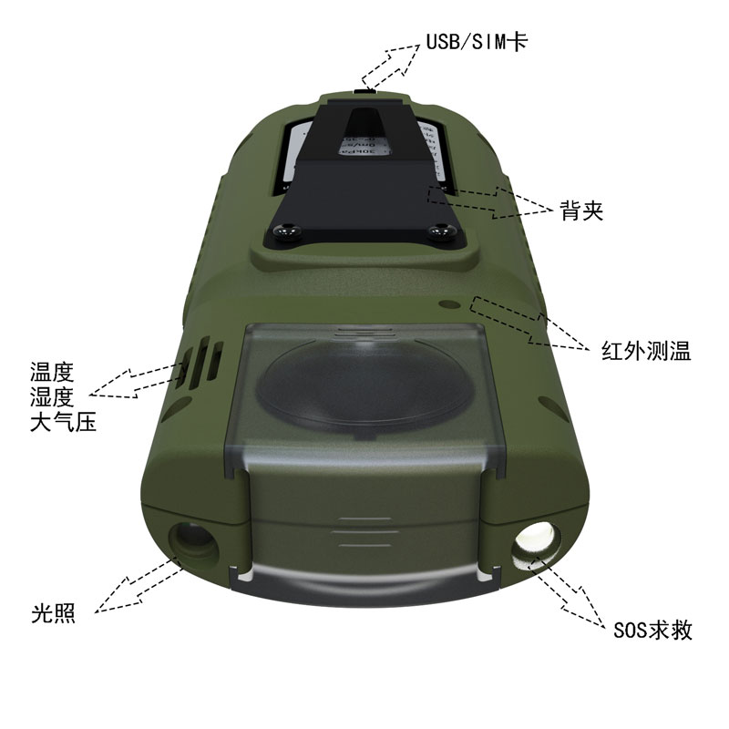袖珍手持气象仪产品外观图2