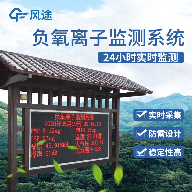 旅游区负氧离子在线检测系统